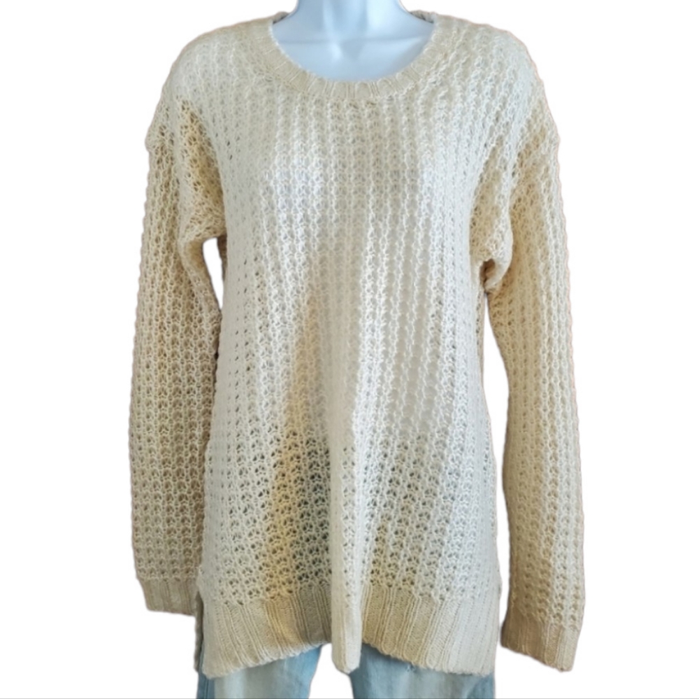 Rue21 Comfy Cream Knit High-Low Sweater